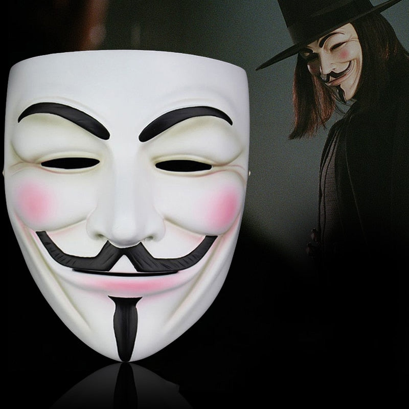 1PCS Party Masks V for Vendetta Mask Anonymous Guy Fawkes Fancy Cosplay Accessory Halloween Party Masks