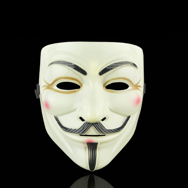 1PCS Party Masks V for Vendetta Mask Anonymous Guy Fawkes Fancy Cosplay Accessory Halloween Party Masks