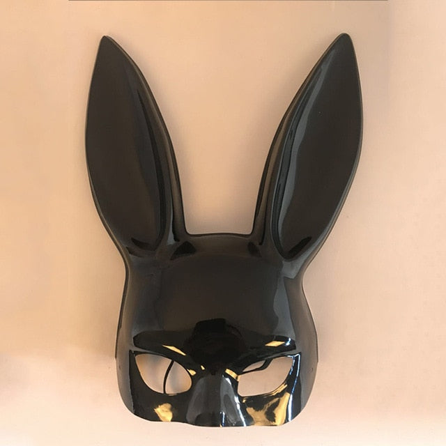 1Pc Halloween Laides Bunny Mask Party Bar Nightclub Costume Rabbit Ears Mask Festival Party Hairband Costume