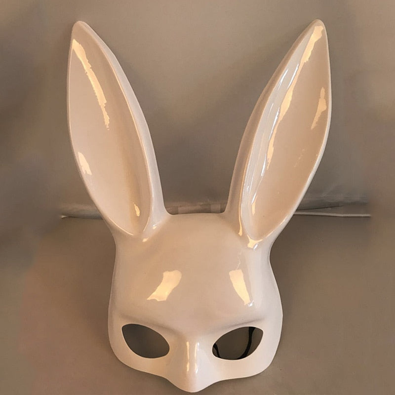 1Pc Halloween Laides Bunny Mask Party Bar Nightclub Costume Rabbit Ears Mask Festival Party Hairband Costume