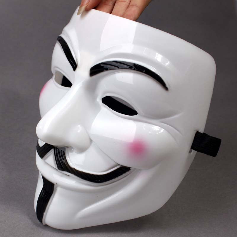 1PCS Party Masks V for Vendetta Mask Anonymous Guy Fawkes Fancy Cosplay Accessory Halloween Party Masks