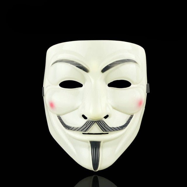 1PCS Party Masks V for Vendetta Mask Anonymous Guy Fawkes Fancy Cosplay Accessory Halloween Party Masks