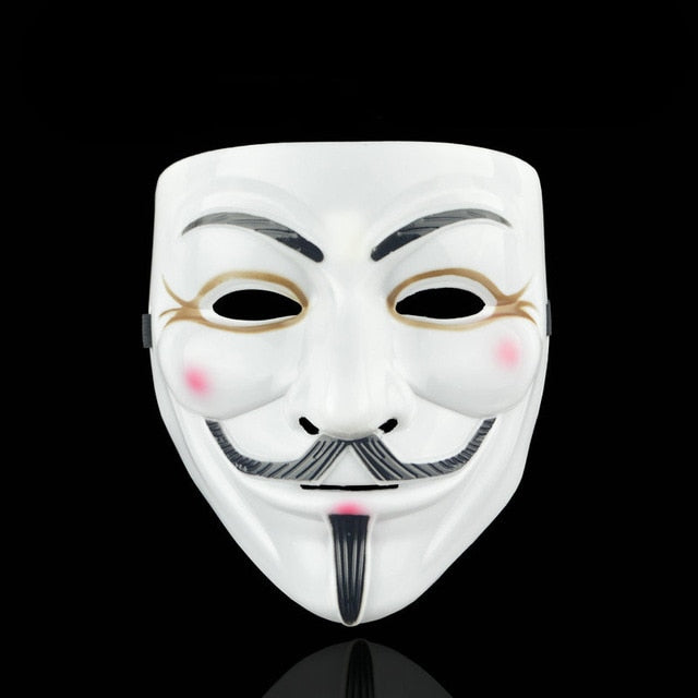 1PCS Party Masks V for Vendetta Mask Anonymous Guy Fawkes Fancy Cosplay Accessory Halloween Party Masks