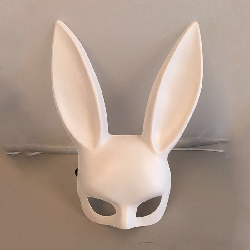 1Pc Halloween Laides Bunny Mask Party Bar Nightclub Costume Rabbit Ears Mask Festival Party Hairband Costume