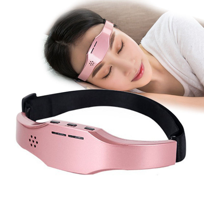 Sleep aid insomnia black pink white gold smart electrotherapy Ems sleep aid device portable massager