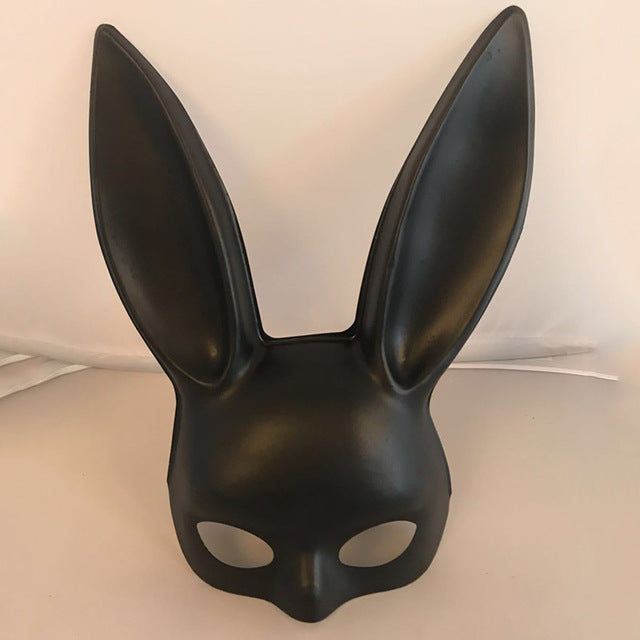 1Pc Halloween Laides Bunny Mask Party Bar Nightclub Costume Rabbit Ears Mask Festival Party Hairband Costume